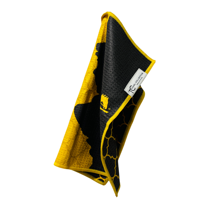 Home of the Brown & Gold | Waffle Weave Microfiber Towels Kitchen & Bath Hand Towels Reversible Hand Towel | Towel Collective | Cody, WY