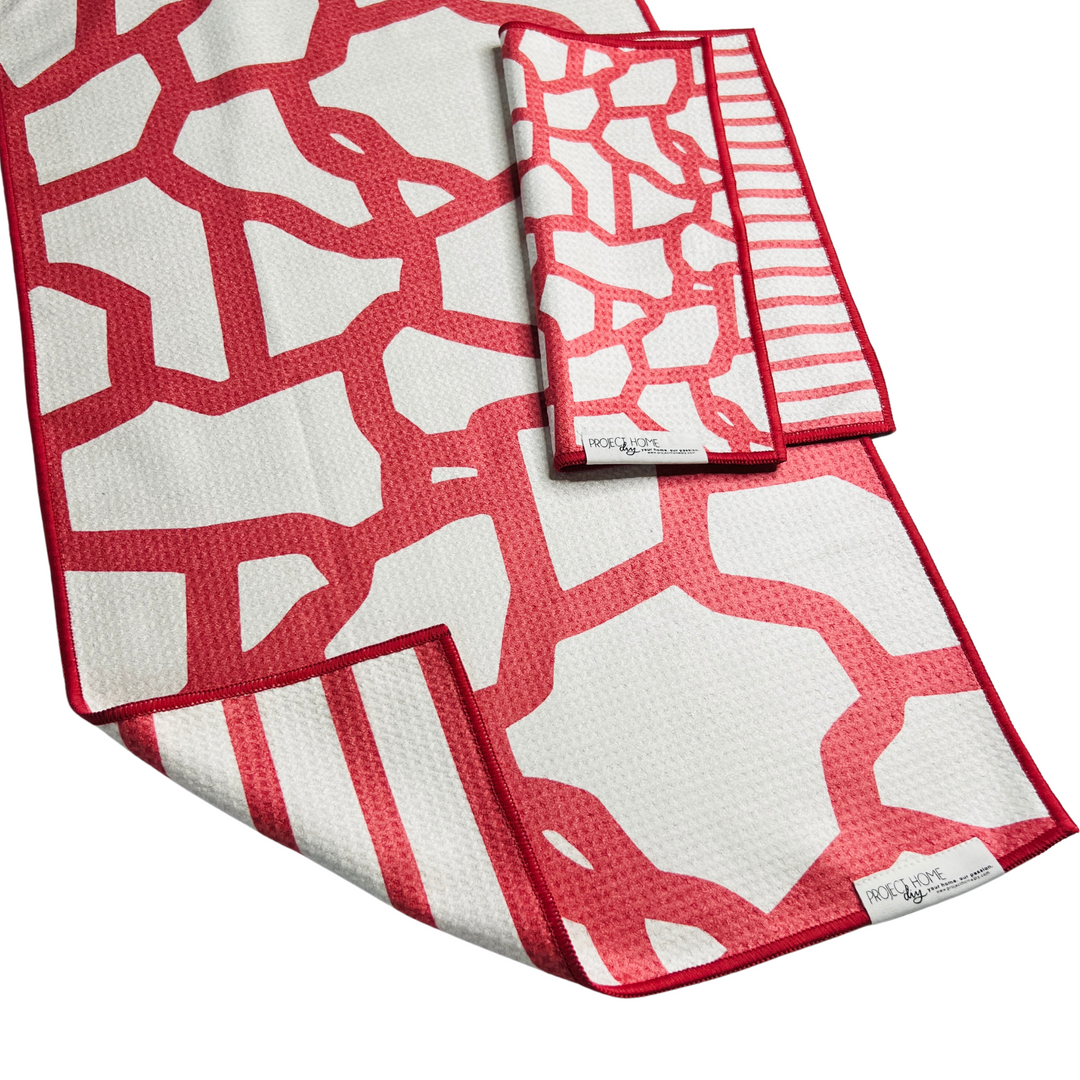 Subtle Spring Mauve | Waffle Weave Microfiber Towels Kitchen & Bath Hand Towels Reversible Hand Towel | Towel Collective | Cody, WY