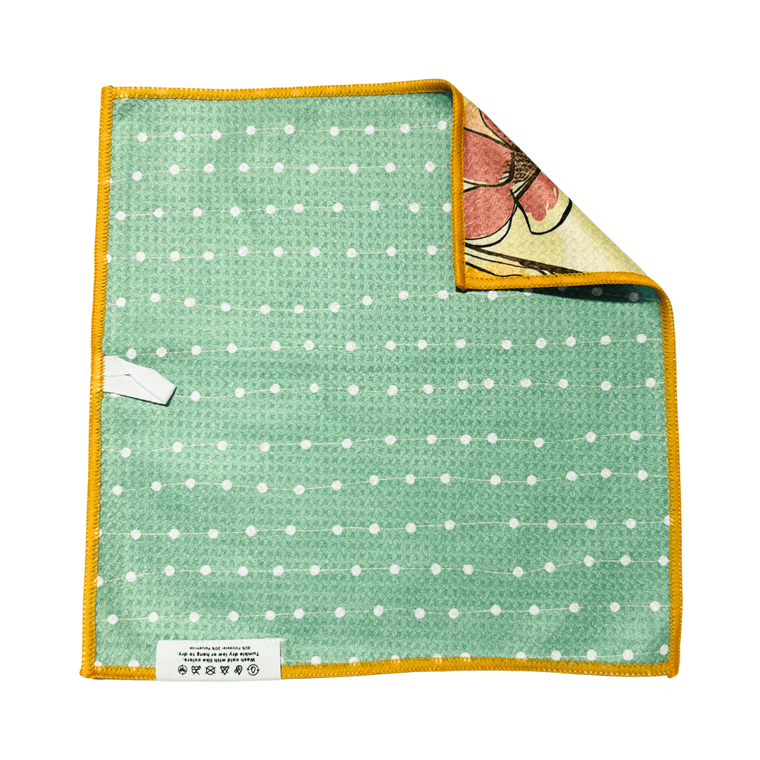 Pastel Floral | Waffle Weave Microfiber Towels Kitchen & Bath Hand Towels Reversible Hand Towel | Towel Collective | Cody, WY