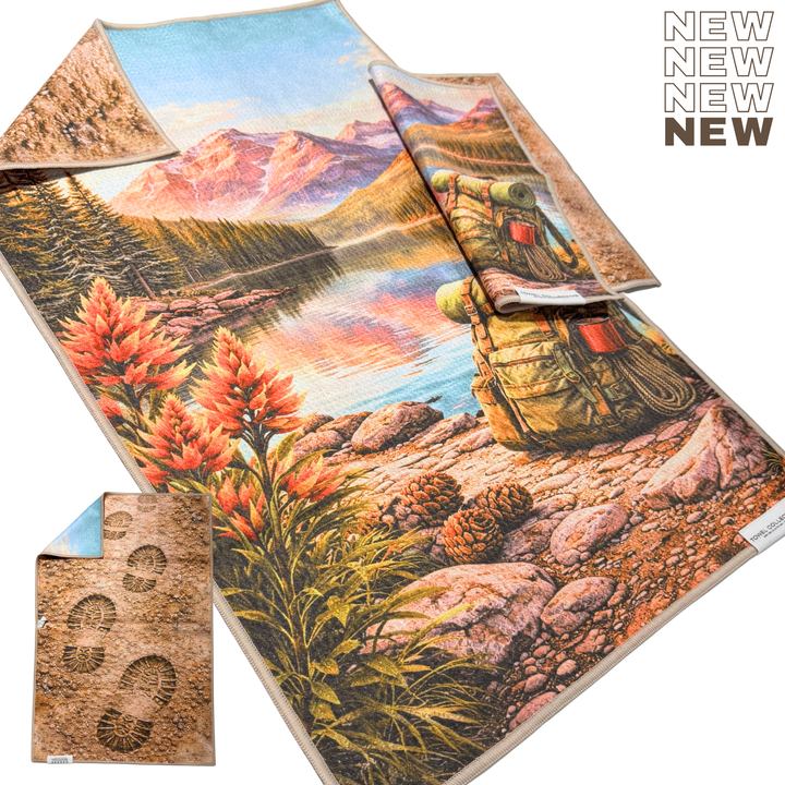Follow the Ridgeline | Waffle Weave Microfiber Towels Kitchen & Bath