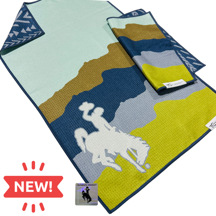 Midnight Cowboy | Waffle Weave Microfiber Towels Kitchen & Bath Reversible Hand Towel | Towel Collective | Cody, WY