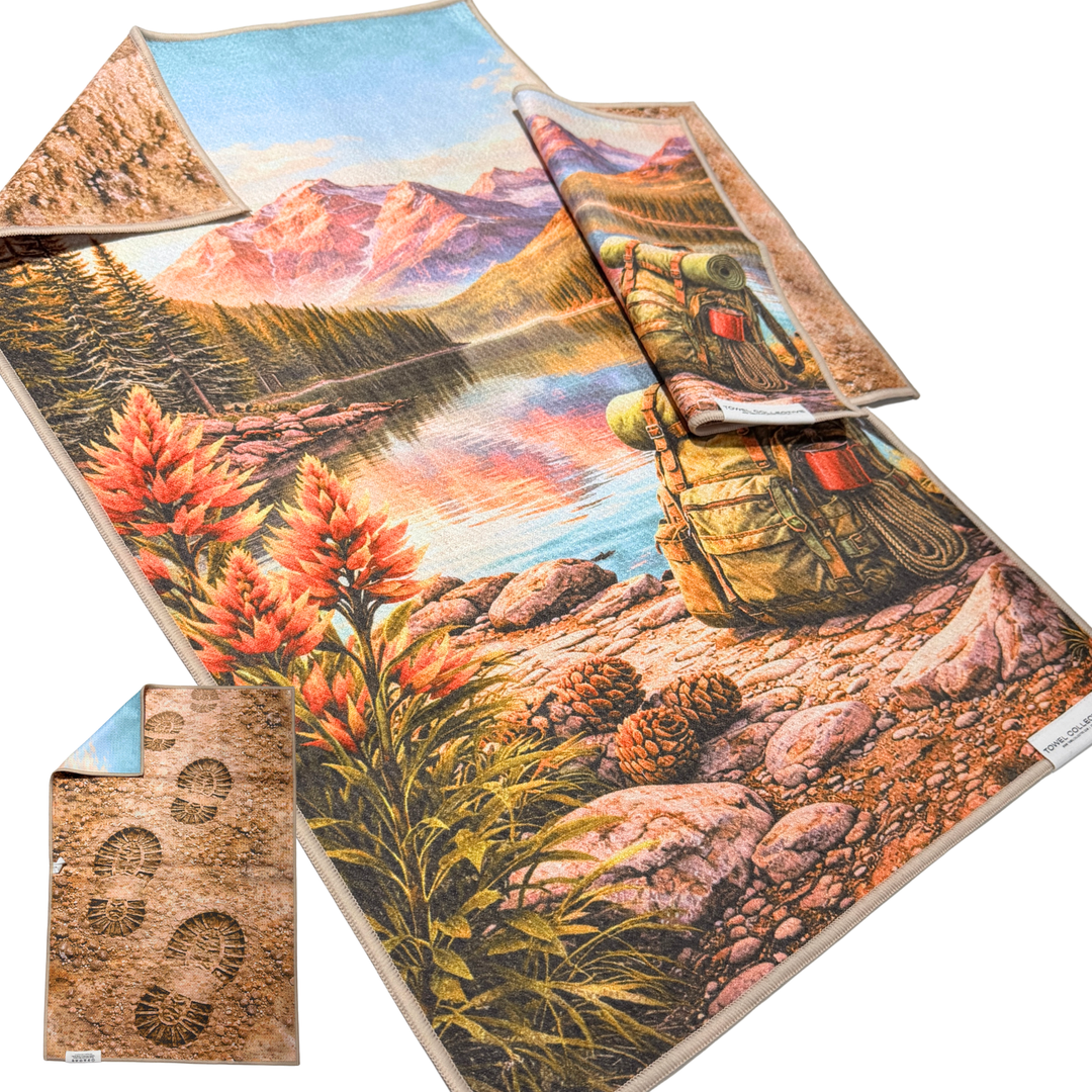 Follow the Ridgeline | Waffle Weave Microfiber Towels Kitchen & Bath
