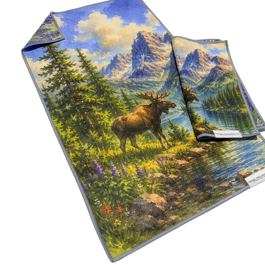 Mountain Watch | Waffle Weave Microfiber Towels Kitchen & Bath