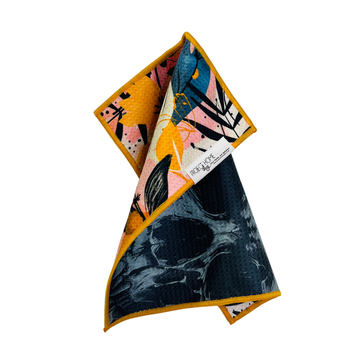 Skull Garden | Waffle Weave Microfiber Towels Kitchen & Bath Hand Towels Reversible Hand Towel | Towel Collective | Cody, WY