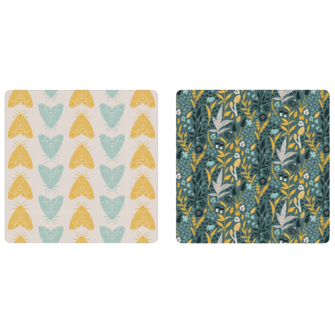 Forest Flutter | Waffle Weave Microfiber Towels Kitchen & Bath