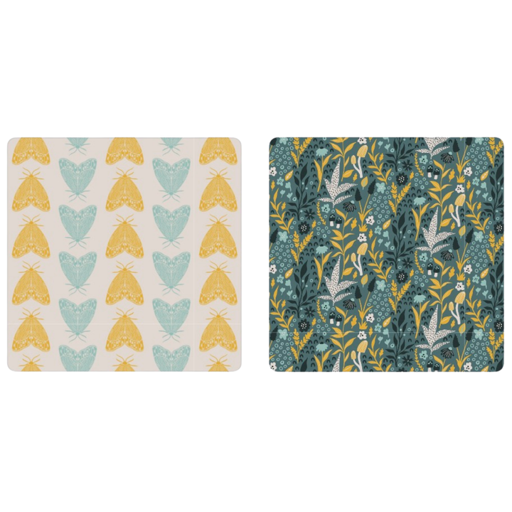 Forest Flutter | Waffle Weave Microfiber Towels Kitchen & Bath