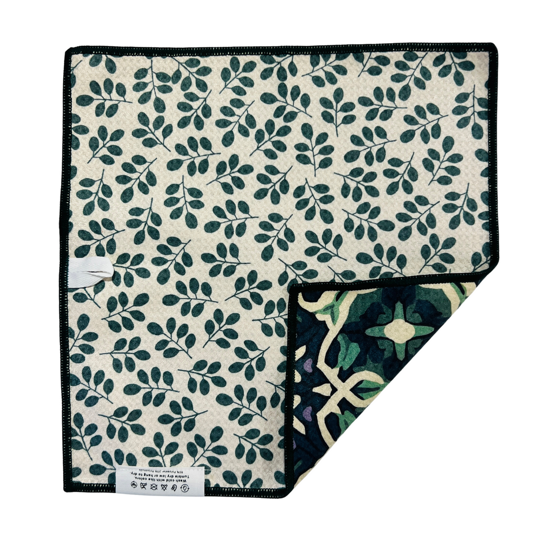 Royal Mosaic | Waffle Weave Microfiber Towels Kitchen & Bath Hand Towels Reversible Hand Towel | Towel Collective | Cody, WY