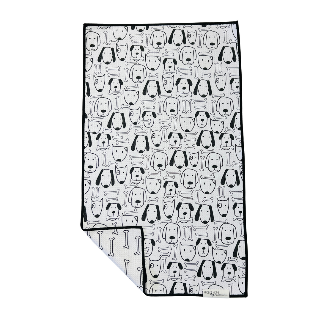 Dogtastic | Waffle Weave Microfiber Towels Kitchen & Bath Hand Towels Reversible Hand Towel | Towel Collective | Cody, WY