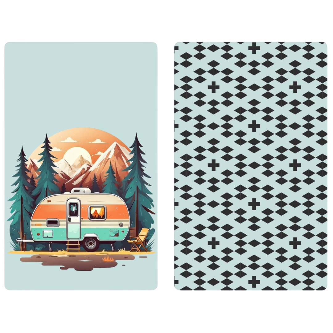 Wanderlust | Waffle Weave Microfiber Towels Kitchen & Bath Hand Towels Reversible Hand Towel | Towel Collective | Cody, WY