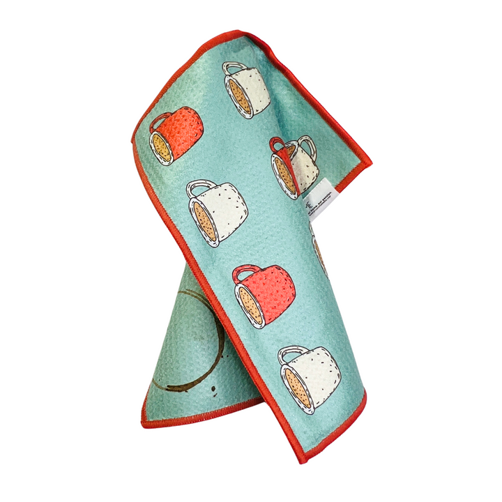 Coffee Stain | Waffle Weave Microfiber Towels Kitchen & Bath Hand Towels Reversible Hand Towel | Towel Collective | Cody, WY