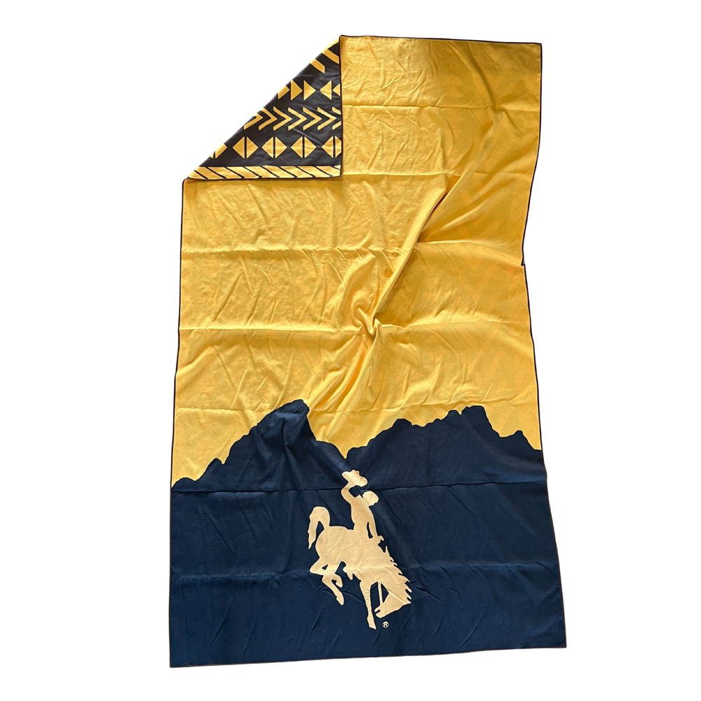 Wyoming Pool Towel | Suede Microfiber Beach Towel: Quick-Dry, Sand-Free, Absorbent, Lightweight Hand Towels Reversible Hand Towel | Towel Collective | Cody, WY