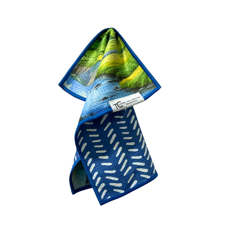 Hayden Valley | Yellowstone Collection | Waffle Weave Microfiber Towels Kitchen & Bath Hand Towels Reversible Hand Towel | Towel Collective | Cody, WY