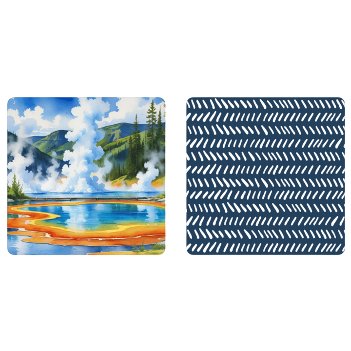 Grand Prismatic | Yellowstone Collection | Waffle Weave Microfiber Towels Kitchen & Bath Hand Towels Reversible Hand Towel | Towel Collective | Cody, WY