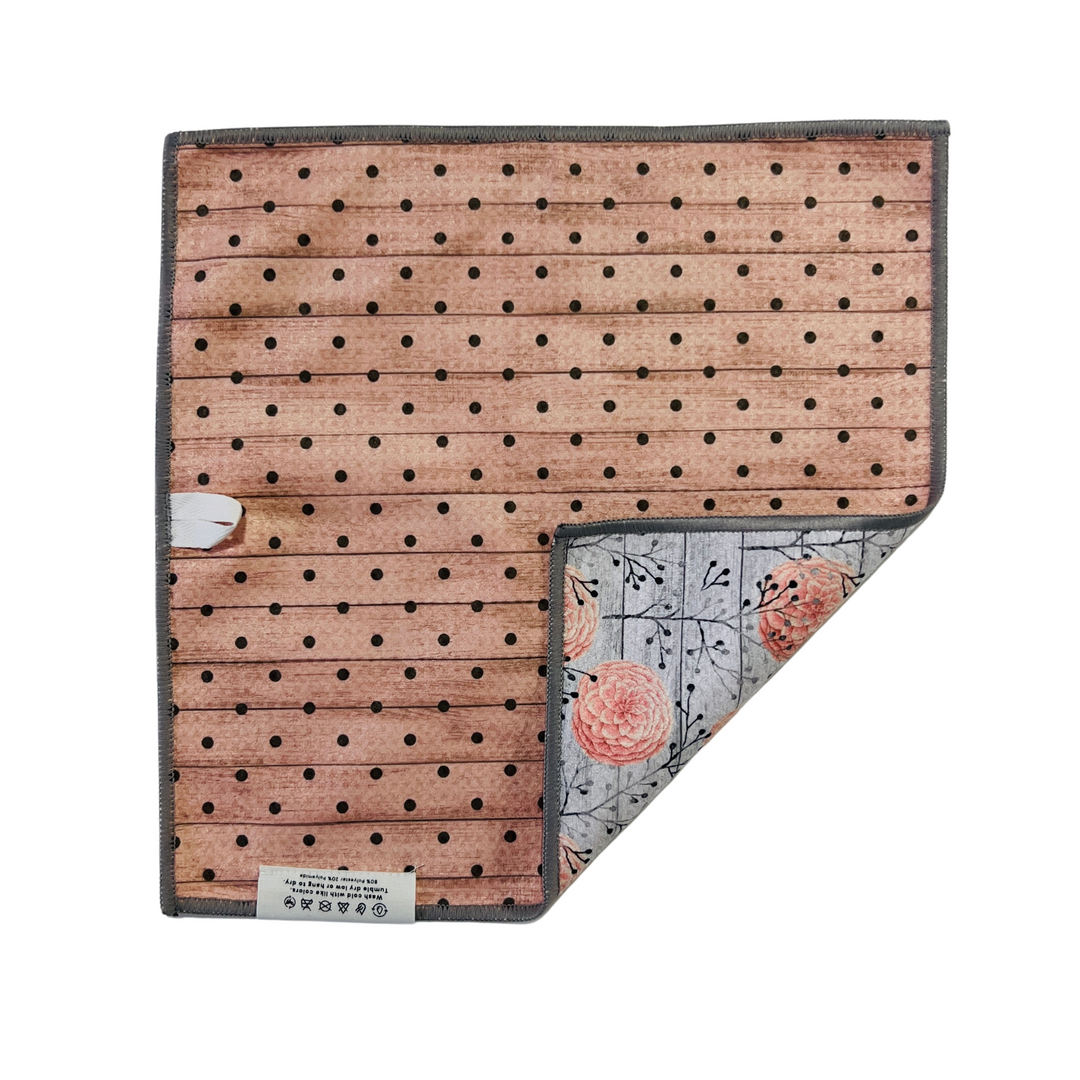 Peony Petals | Waffle Weave Microfiber Towels Kitchen & Bath Hand Towels Reversible Hand Towel | Towel Collective | Cody, WY