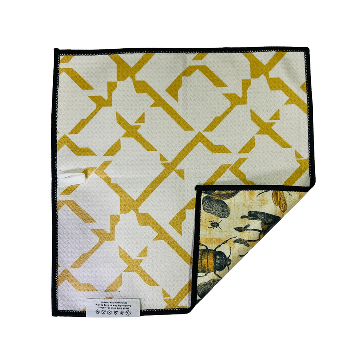 Oh My Bugs! | Waffle Weave Microfiber Towels Kitchen & Bath Hand Towels Reversible Hand Towel | Towel Collective | Cody, WY