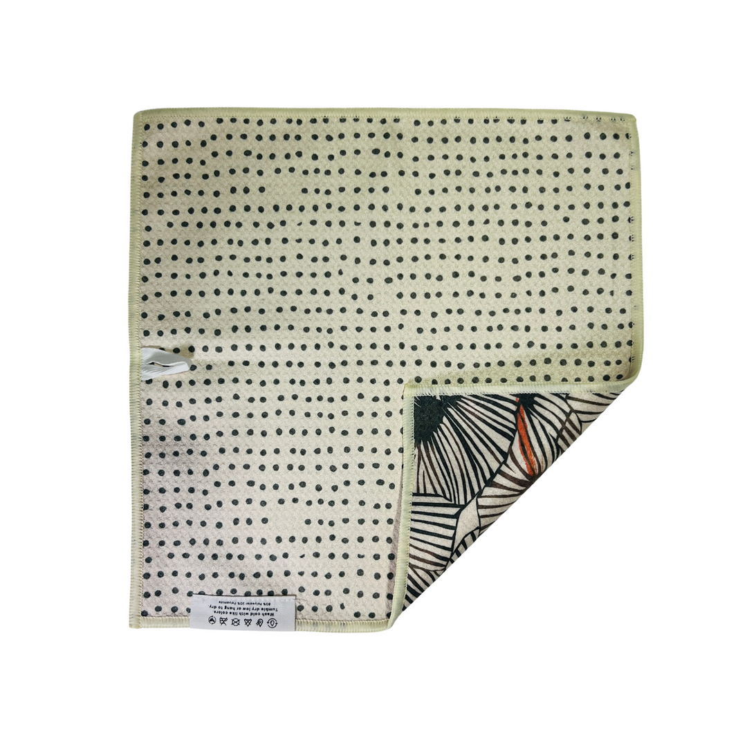 Palm Leaf | Waffle Weave Microfiber Towels Kitchen & Bath Hand Towels Reversible Hand Towel | Towel Collective | Cody, WY