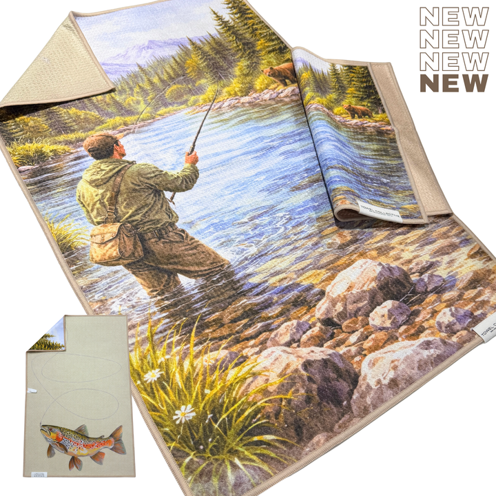 River Dance | Waffle Weave Microfiber Towels Kitchen & Bath