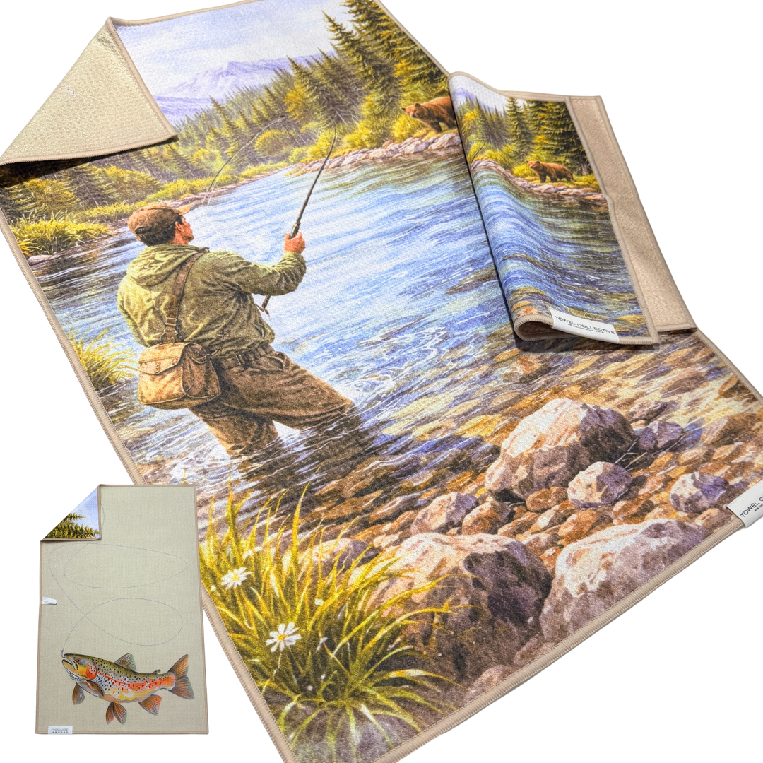 River Dance | Waffle Weave Microfiber Towels Kitchen & Bath