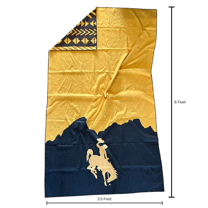 Home of the Brown & Gold Beach Towel | Microsuede Sand Resistant Pool Towel