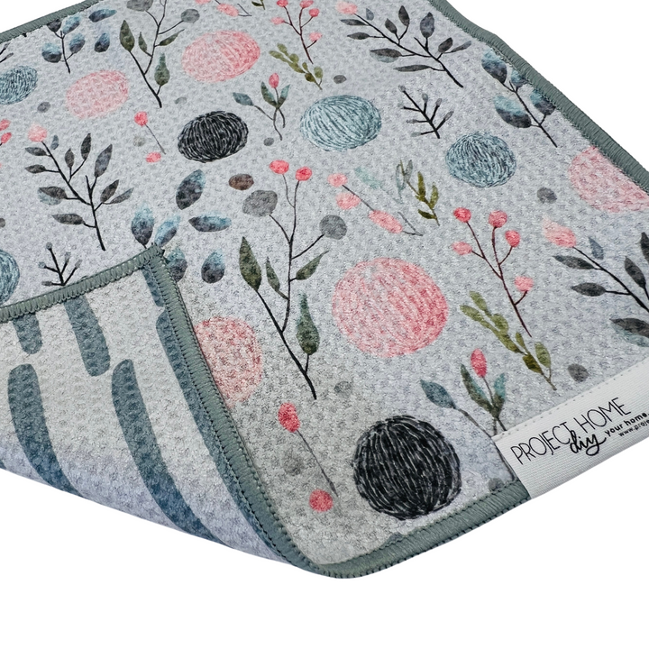 Winter Bloom | Waffle Weave Microfiber Towels Kitchen & Bath Hand Towels Reversible Hand Towel | Towel Collective | Cody, WY