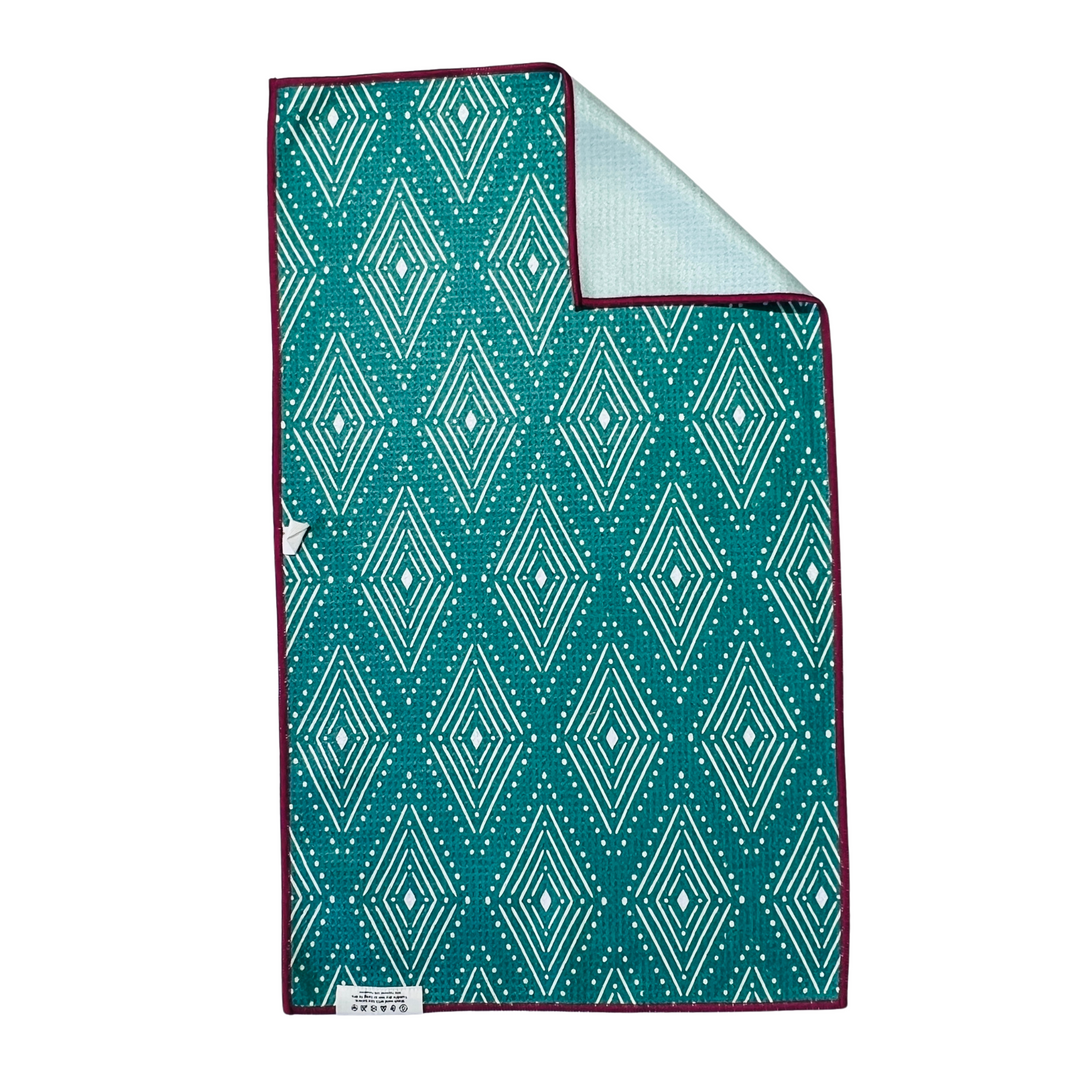 Summer Wyoming Cowboy | Waffle Weave Microfiber Towels Kitchen & Bath Hand Towels Reversible Hand Towel | Towel Collective | Cody, WY