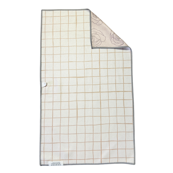 Gridline Chic | Waffle Weave Microfiber Towels Kitchen & Bath Hand Towels Reversible Hand Towel | Towel Collective | Cody, WY