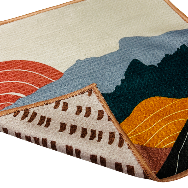 Wyoming Sunrise | Waffle Weave Microfiber Towels Kitchen & Bath Hand Towels Reversible Hand Towel | Towel Collective | Cody, WY