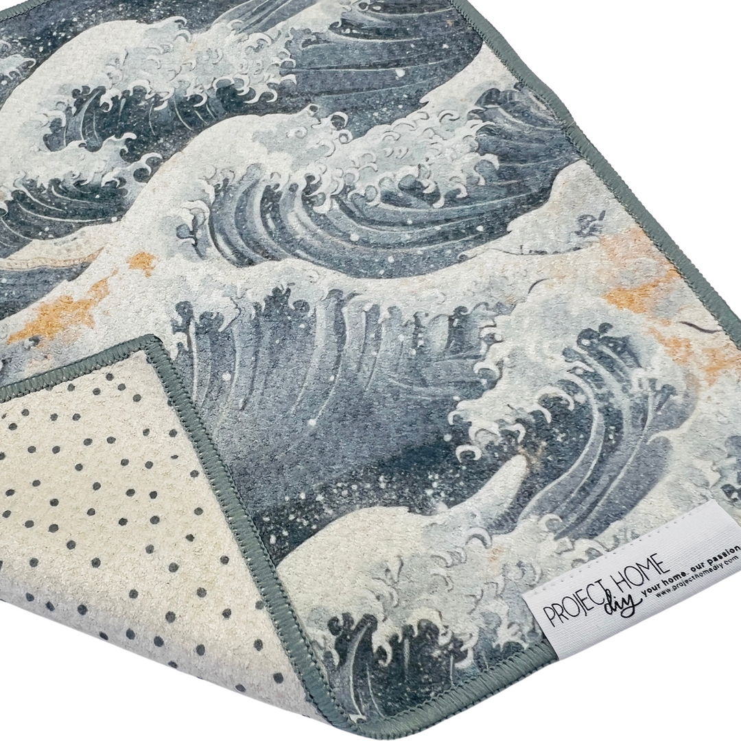 The Wave | Waffle Weave Microfiber Towels Kitchen & Bath Hand Towels Reversible Hand Towel | Towel Collective | Cody, WY