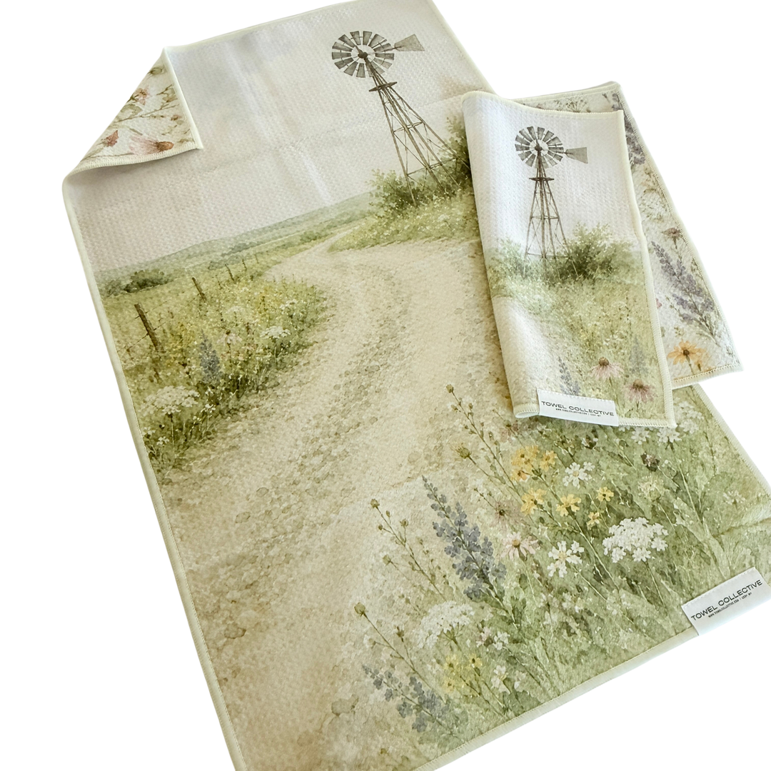 Country Mile | Waffle Weave Microfiber Towels Kitchen & Bath