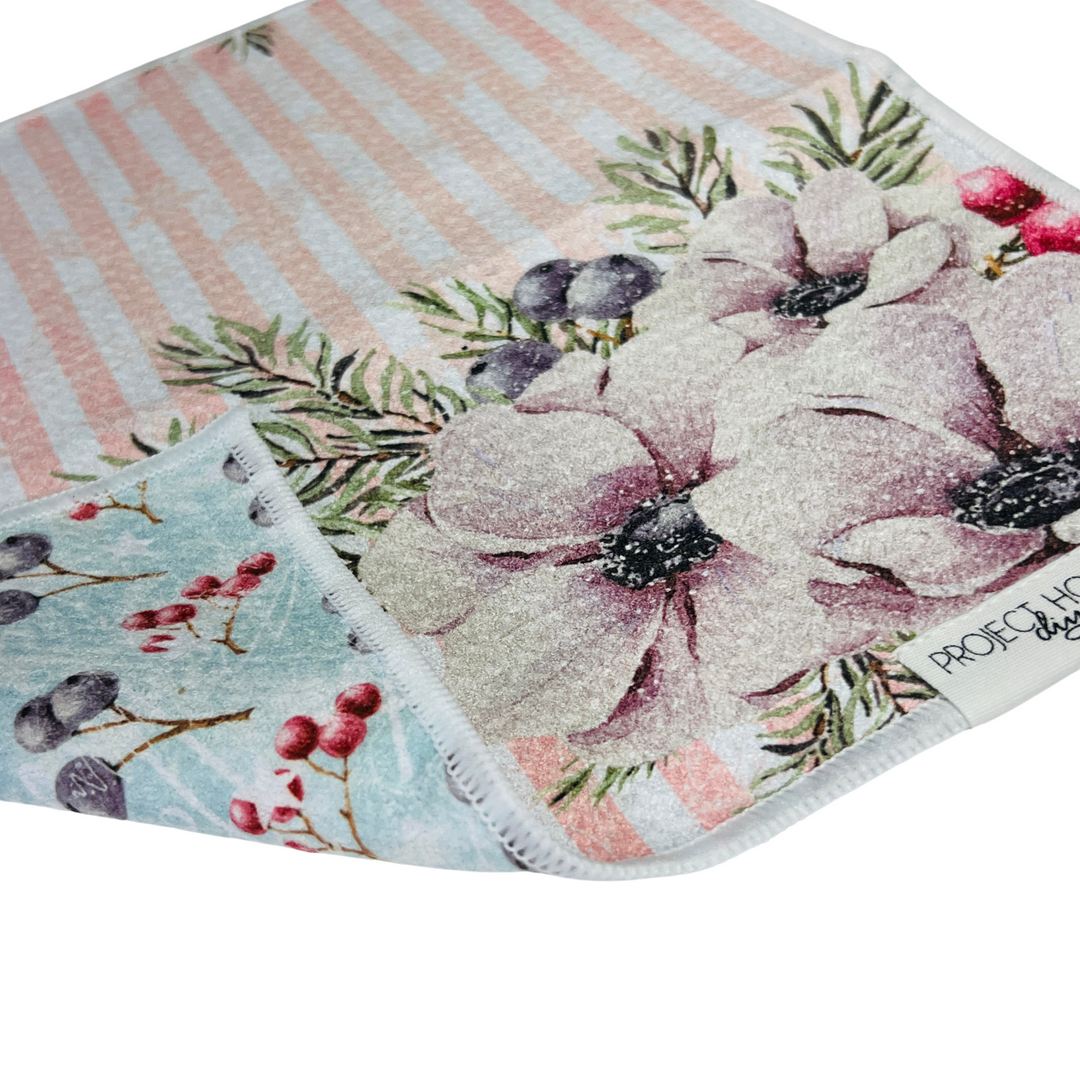 Winterberry | Waffle Weave Microfiber Towels Kitchen & Bath Hand Towels Reversible Hand Towel | Towel Collective | Cody, WY