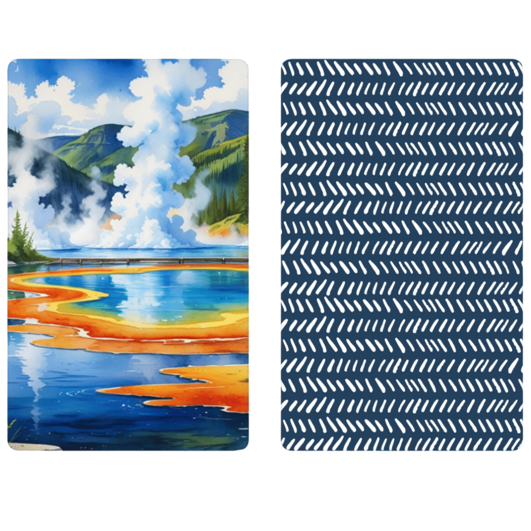 Grand Prismatic | Yellowstone Collection | Waffle Weave Microfiber Towels Kitchen & Bath Hand Towels Reversible Hand Towel | Towel Collective | Cody, WY