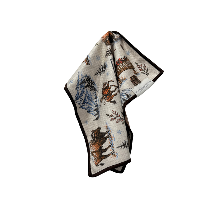 Wyoming Winter | Waffle Weave Microfiber Towels Kitchen & Bath