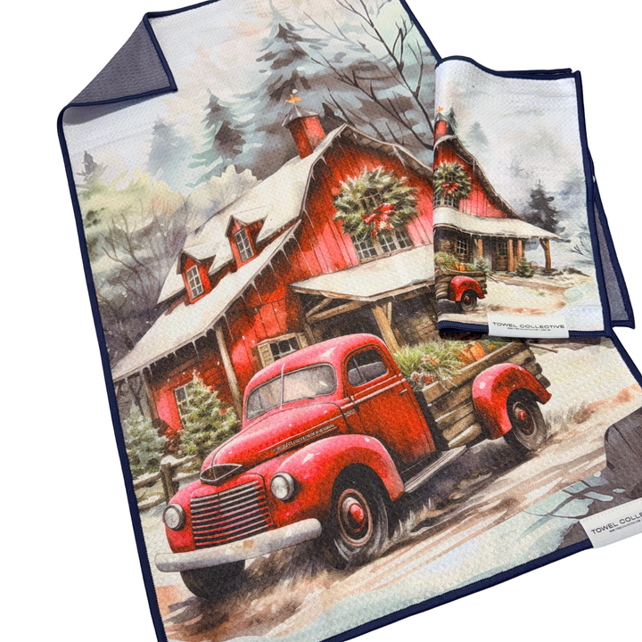 Ol' Red | Waffle Weave Microfiber Towels Kitchen & Bath