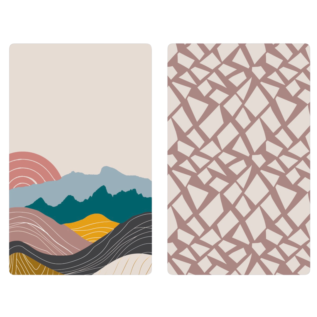 Wyoming Sunrise | Waffle Weave Microfiber Towels Kitchen & Bath