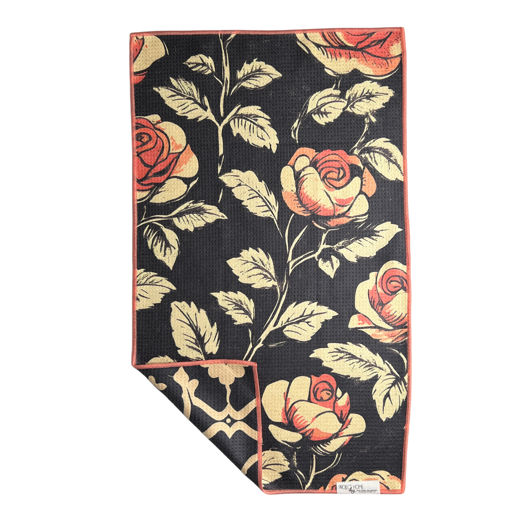 Rose All Day | Waffle Weave Microfiber Towels Kitchen & Bath Hand Towels Reversible Hand Towel | Towel Collective | Cody, WY