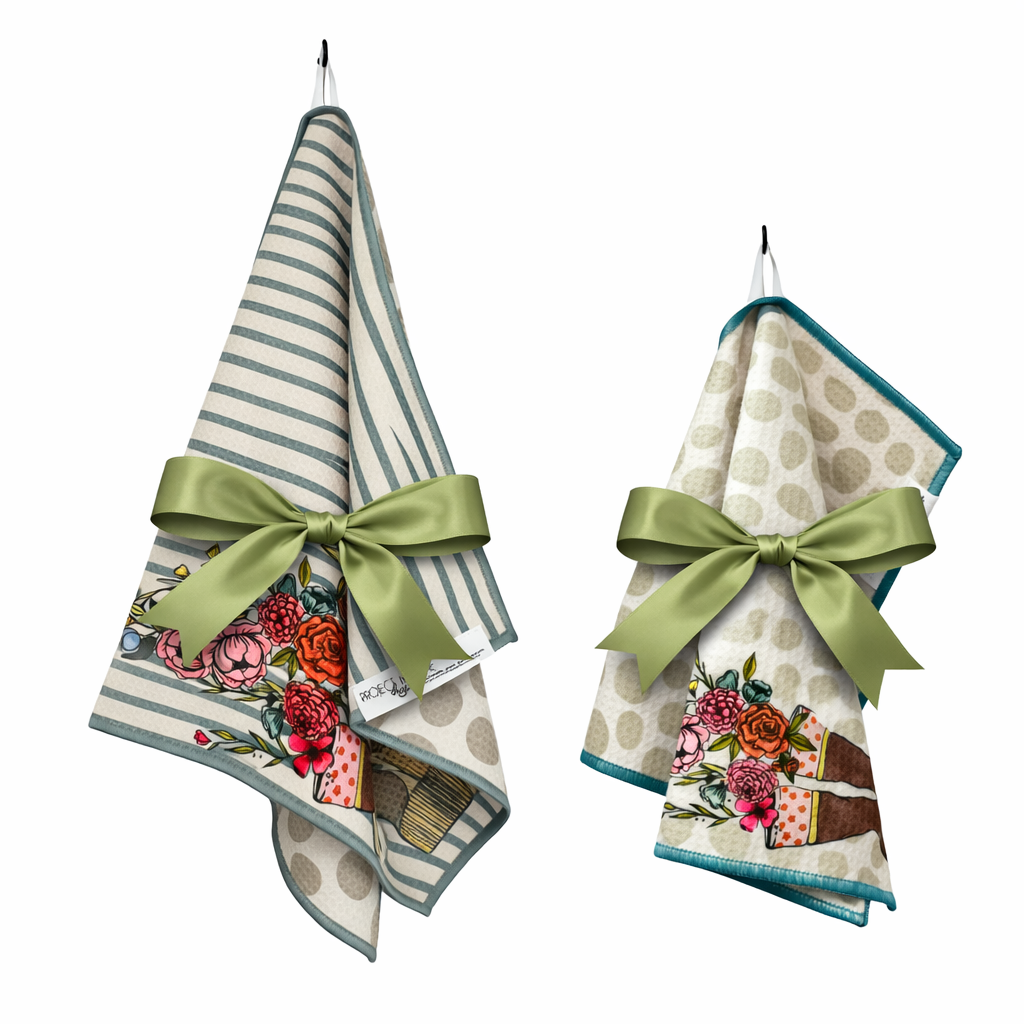 AK Life Gift Set | Hand Towel/Washcloth Reversible Hand Towel | Towel Collective | Cody, WY