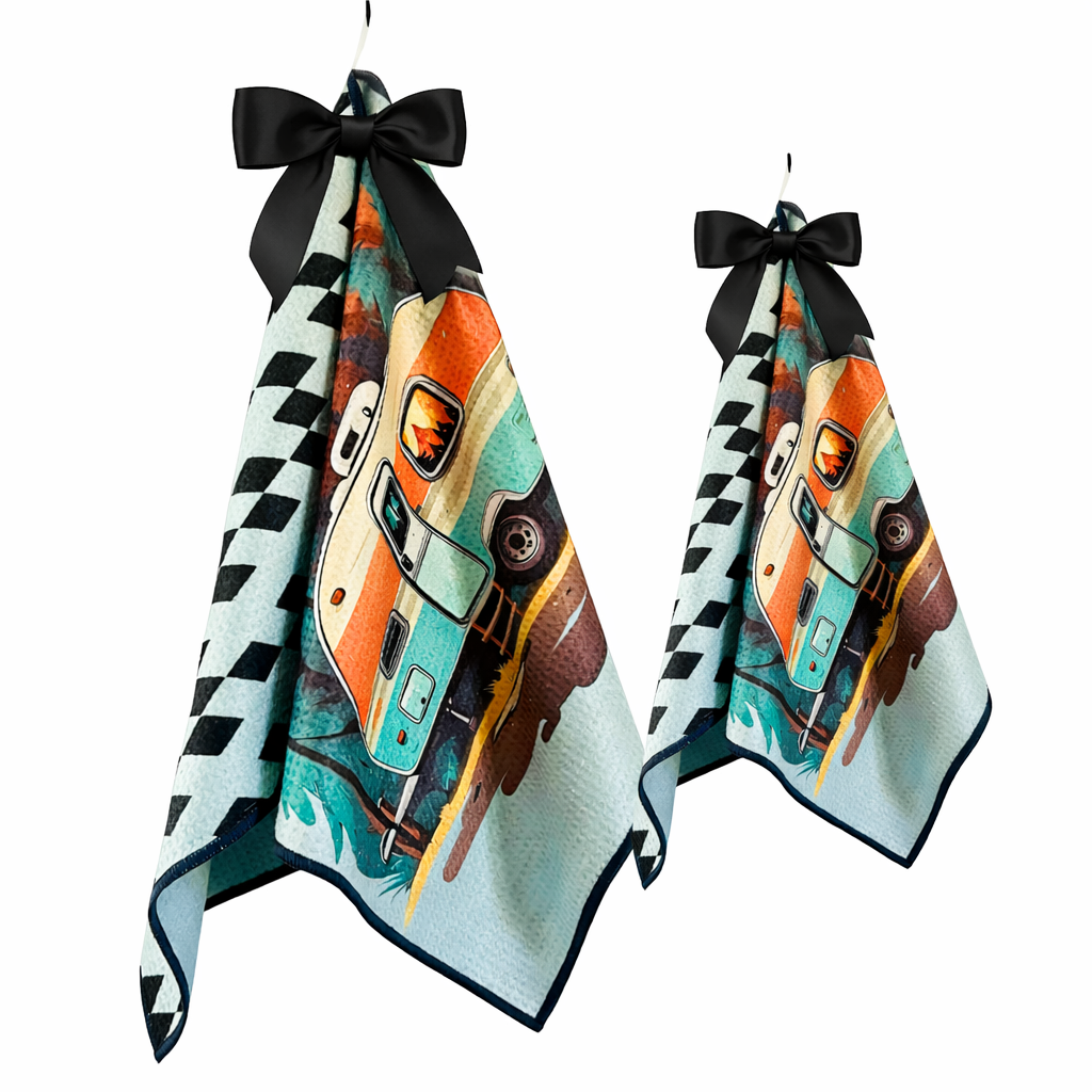 Wanderlust Gift Set | Hand Towel/Washcloth Reversible Hand Towel | Towel Collective | Cody, WY