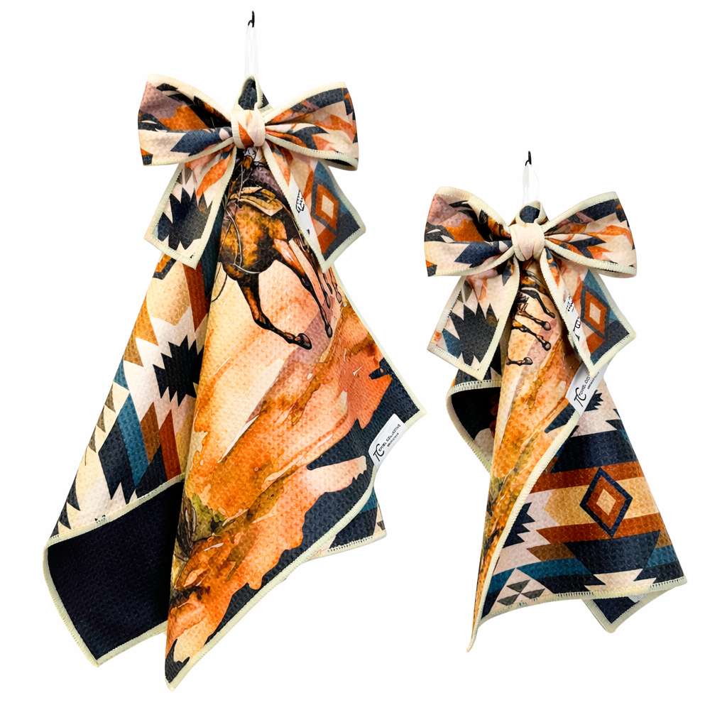 Desert Rider Gift Set | Hand Towel/Washcloth Reversible Hand Towel | Towel Collective | Cody, WY