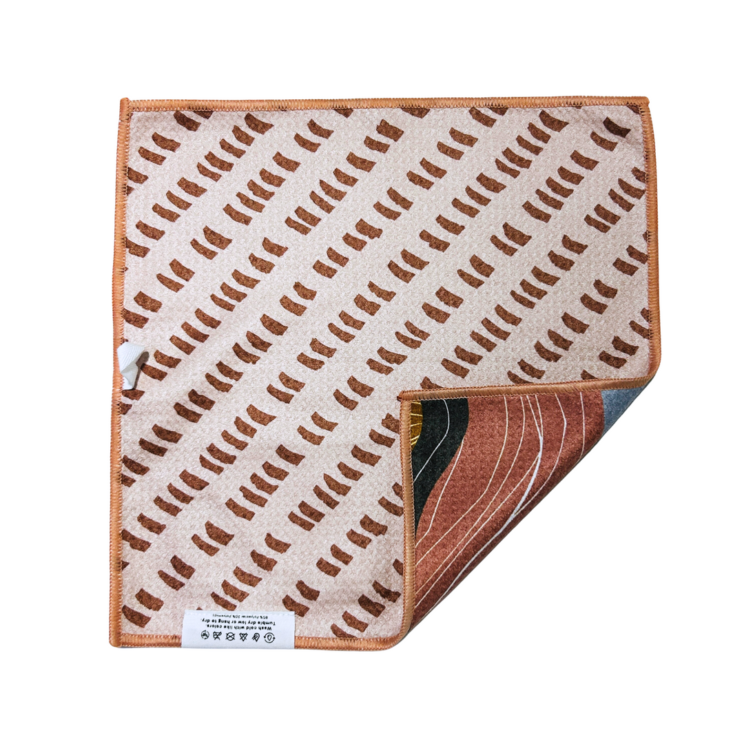 Wyoming Sunrise | Waffle Weave Microfiber Towels Kitchen & Bath Hand Towels Reversible Hand Towel | Towel Collective | Cody, WY