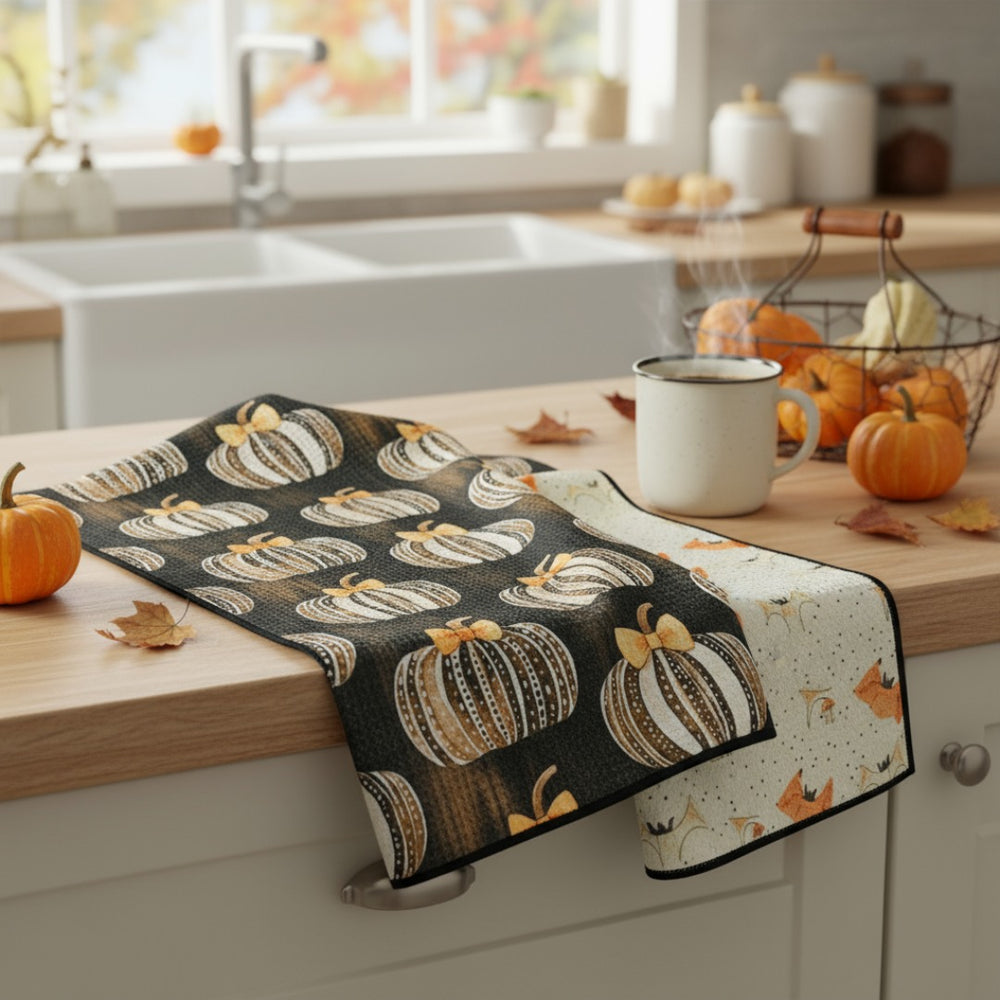 Gliding Gourds | Waffle Weave Microfiber Towels Kitchen & Bath Hand Towels Reversible Hand Towel | Towel Collective | Cody, WY