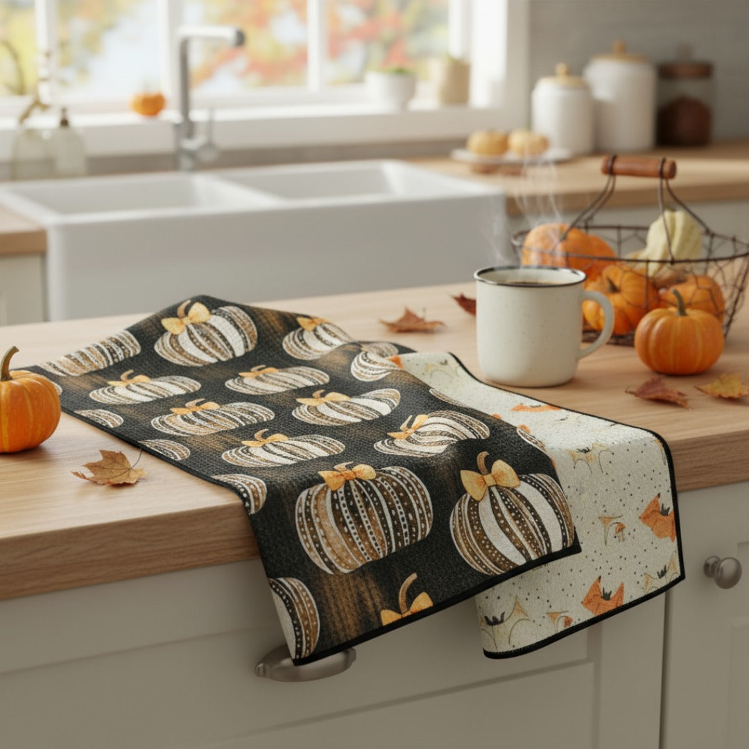 Gliding Gourds | Waffle Weave Microfiber Towels Kitchen & Bath Hand Towels Reversible Hand Towel | Towel Collective | Cody, WY