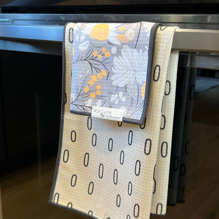 Sunny Daze | Waffle Weave Microfiber Towels Kitchen & Bath Hand Towels Reversible Hand Towel | Towel Collective | Cody, WY