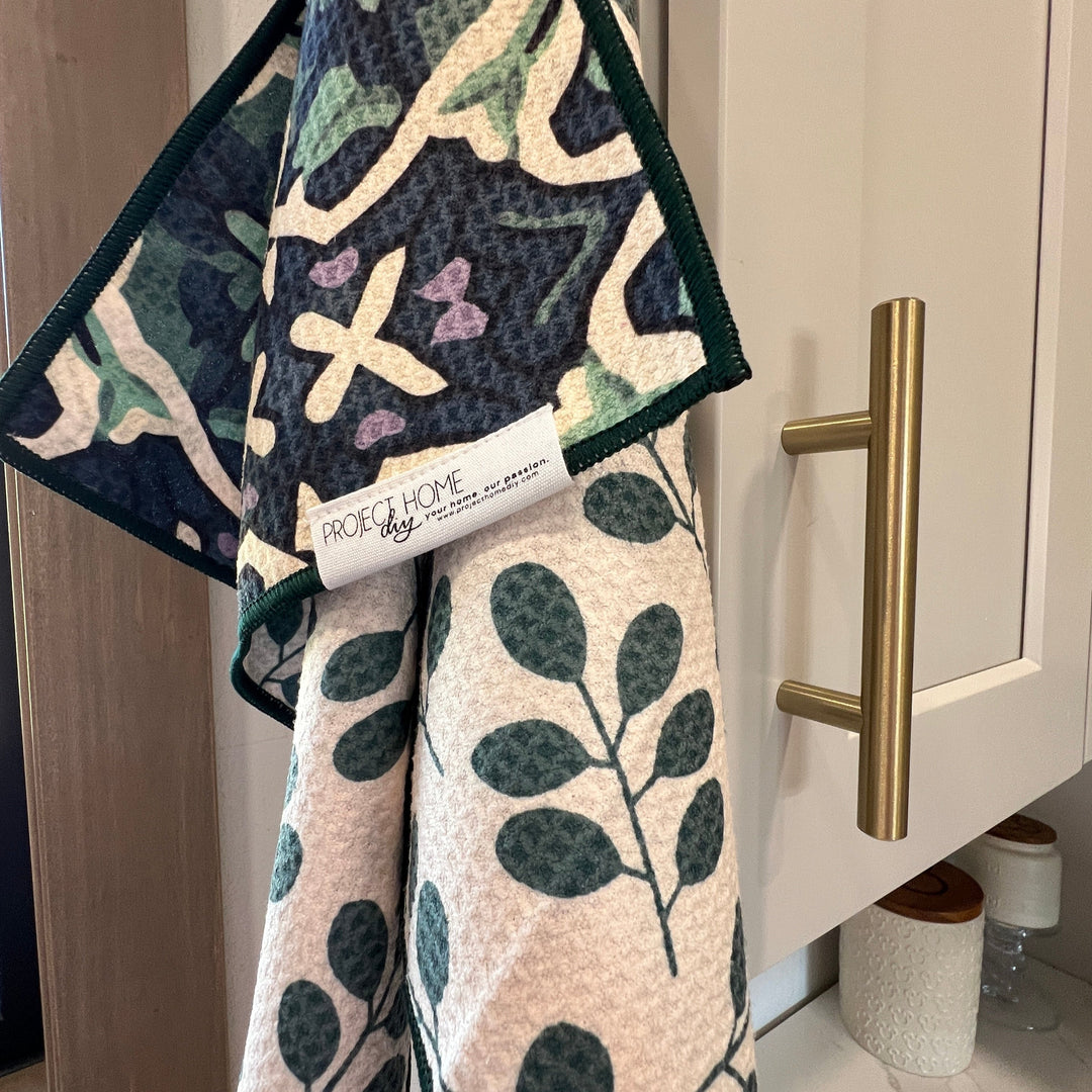 Royal Mosaic | Waffle Weave Microfiber Towels Kitchen & Bath Hand Towels Reversible Hand Towel | Towel Collective | Cody, WY