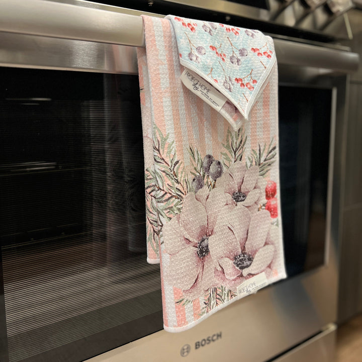 Winterberry | Waffle Weave Microfiber Towels Kitchen & Bath Hand Towels Reversible Hand Towel | Towel Collective | Cody, WY