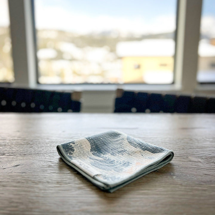 The Wave | Waffle Weave Microfiber Towels Kitchen & Bath Hand Towels Reversible Hand Towel | Towel Collective | Cody, WY