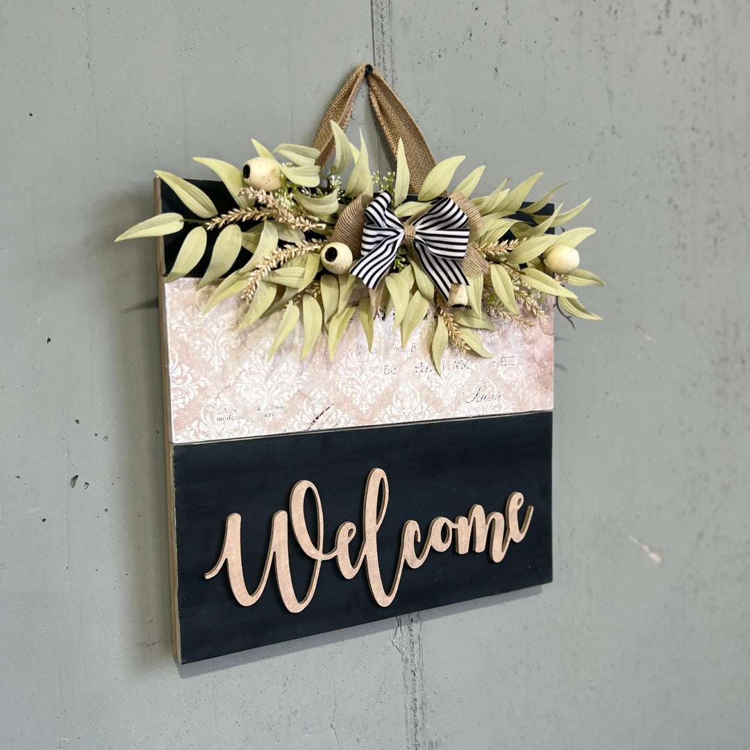 Seize the Door | Interchangeable Door Sign | Welcome Decor Reversible Hand Towel | Towel Collective | Cody, WY