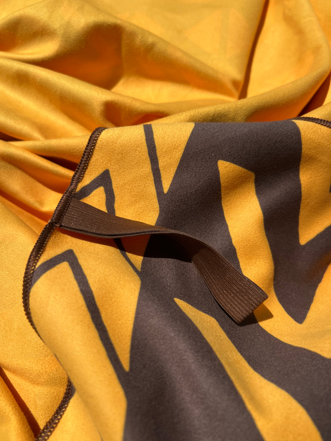 Home of the Brown & Gold Beach Towel | Microsuede Sand Resistant Pool Towel