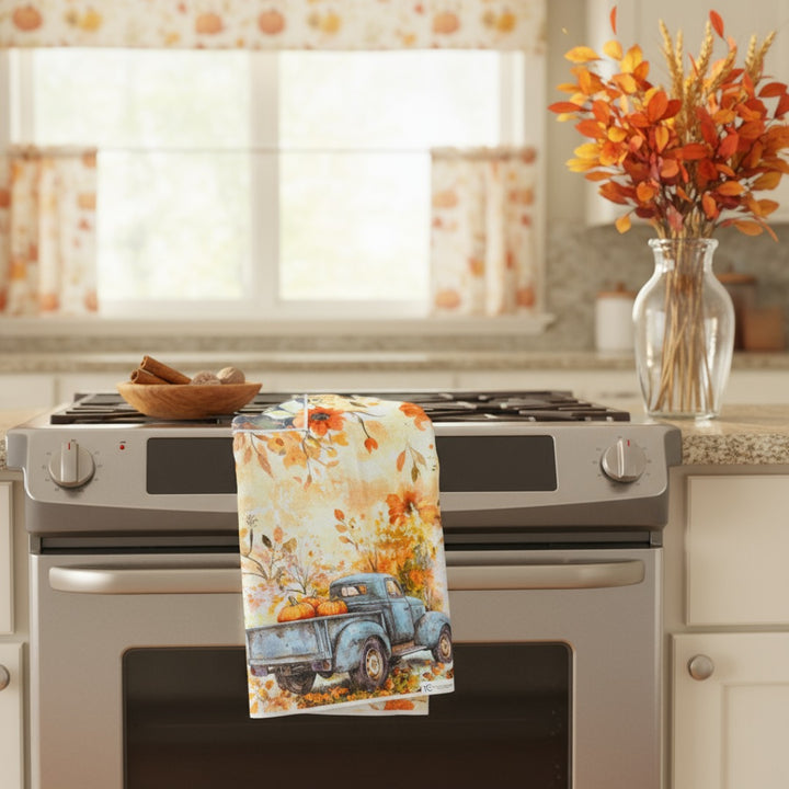 Little Blue Truck | Waffle Weave Microfiber Towels Kitchen & Bath Hand Towels Reversible Hand Towel | Towel Collective | Cody, WY