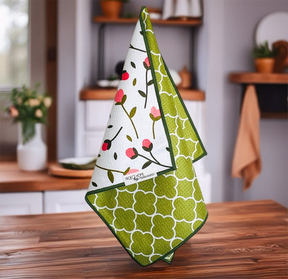 Mini Buds | Waffle Weave Microfiber Towels Kitchen & Bath Hand Towels Reversible Hand Towel | Towel Collective | Cody, WY