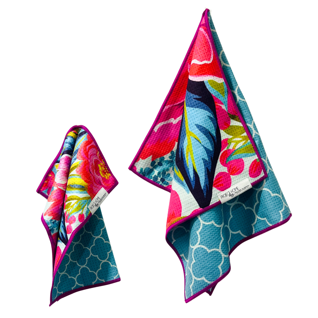 Flourish | Waffle Weave Microfiber Towels Kitchen & Bath Hand Towels Reversible Hand Towel | Towel Collective | Cody, WY